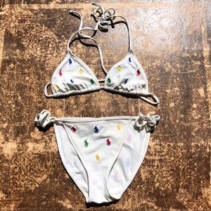 Ralph Lauren Embroidery Logo Bikini